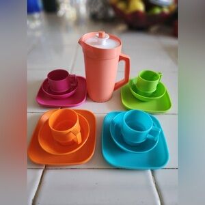 Tupperware Play Set of Kids Mini Colorful